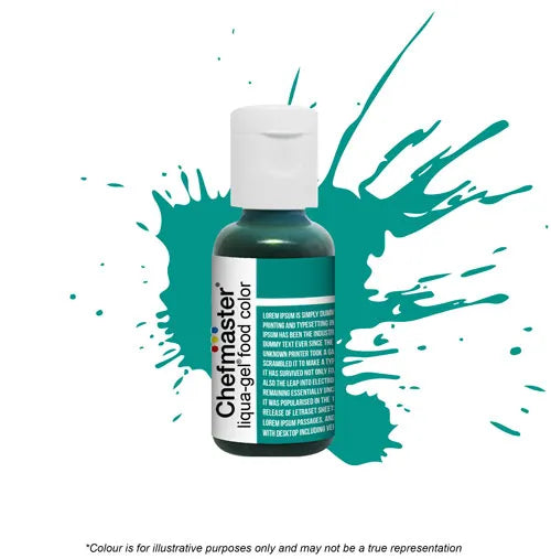 Teal Green- Gel Food Colour 20g (Chefmaster) - Premium from O'Khach Baking Supplies - Just $4.95! Shop now at O'Khach Baking Supplies