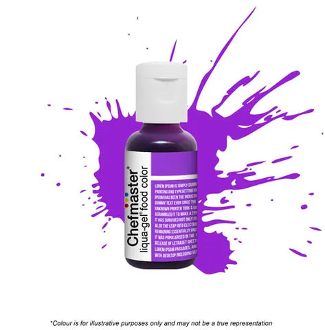 Violet- Gel Food Colour 20g (Chefmaster) - Premium from O'Khach Baking Supplies - Just $4.95! Shop now at O'Khach Baking Supplies