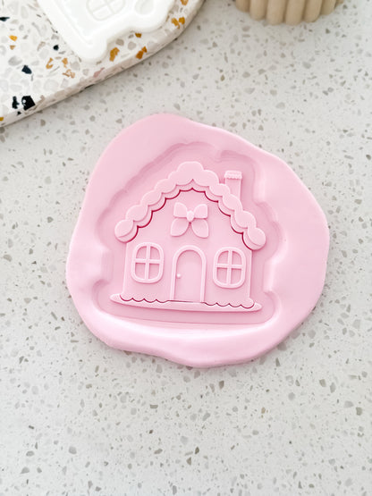 Gingerbread House Stamp & Cutter - Perfect for Fondant & Sugar Cookies