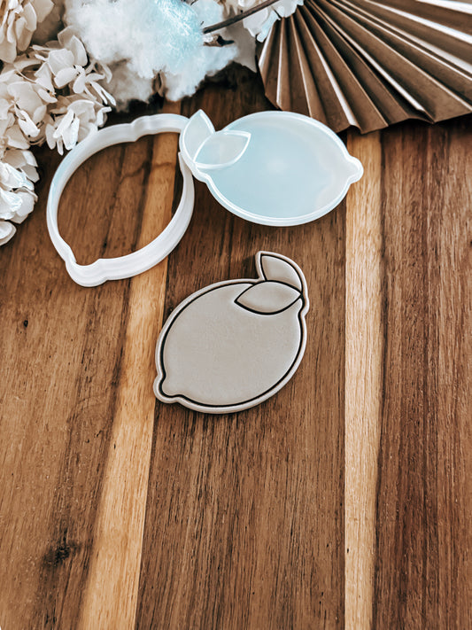 Full Lemon Stamp & Cutter - Perfect for Fondant & Sugar Cookies