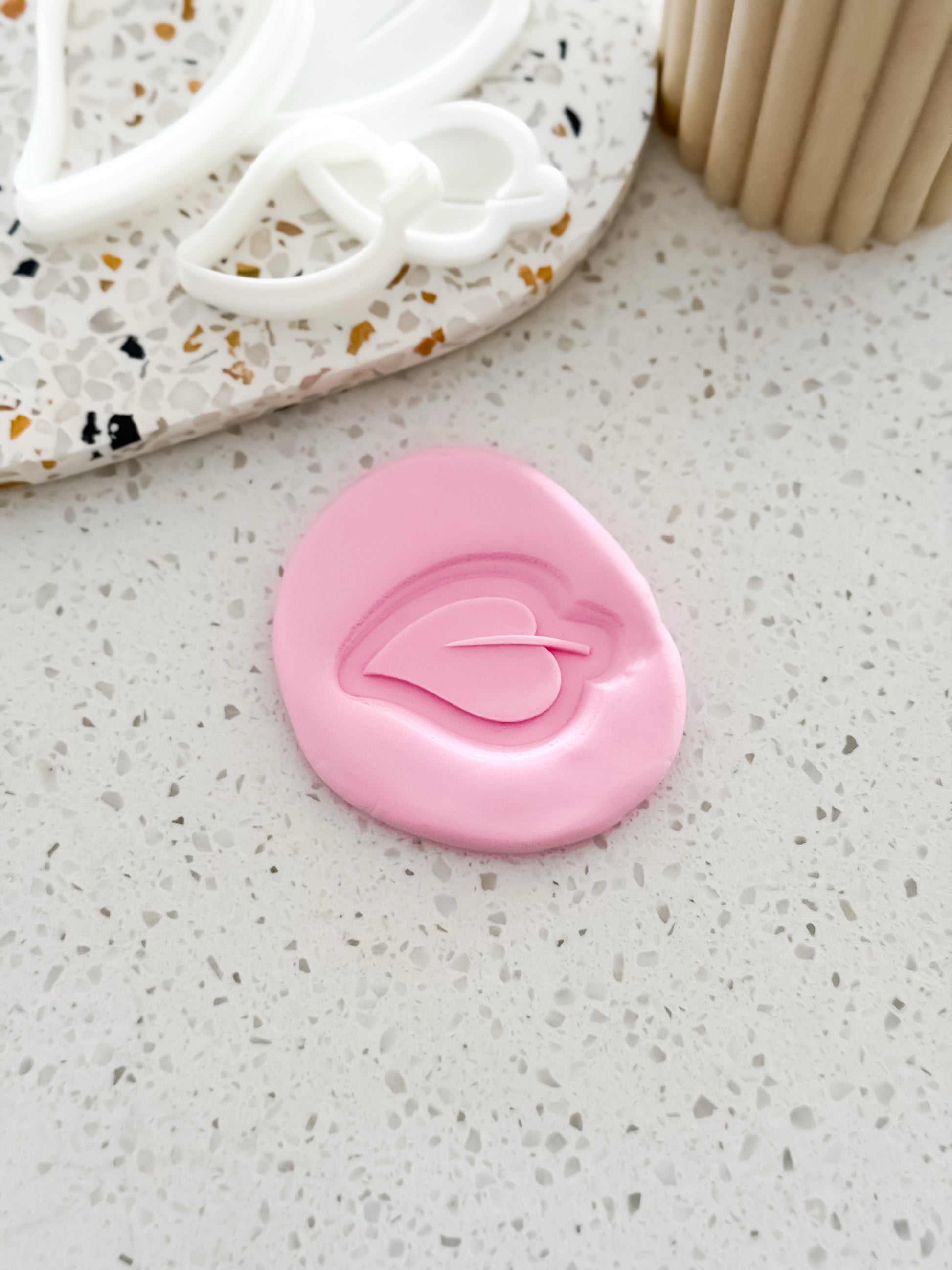 Mini Leaf (Caterpillar) Stamp & Cutter - Perfect for Fondant & Sugar Cookies