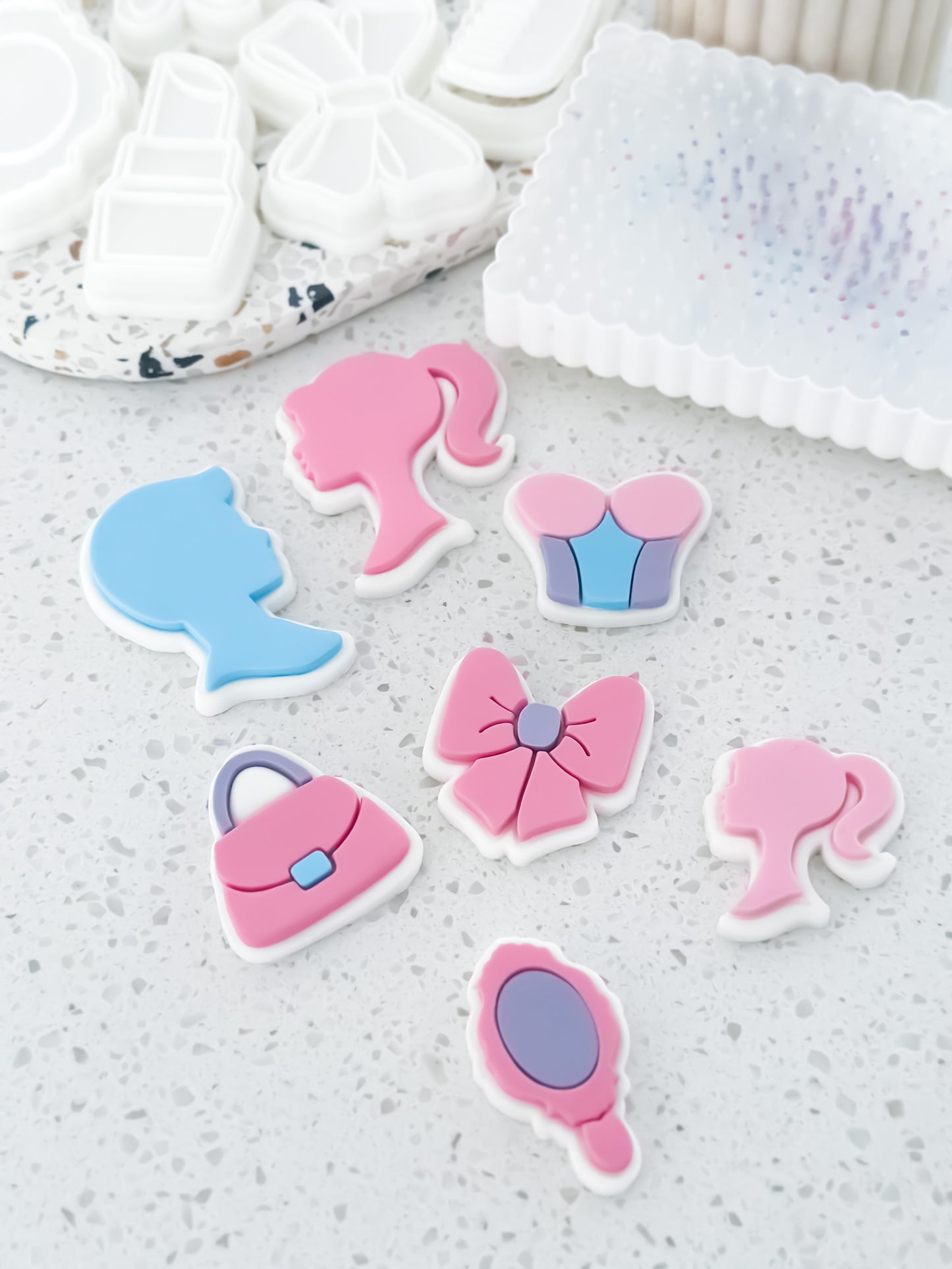 Mini Hand Mirror - Cookie Stamp & Cutter - Fondant & Sugar Cookies