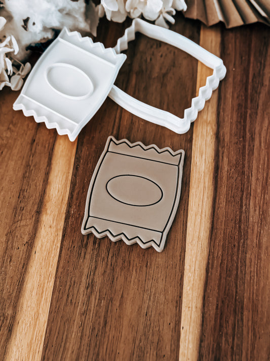 Chip Packet Stamp & Cutter - Perfect for Fondant & Sugar Cookies