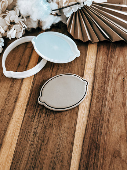 Simple Lemon Stamp & Cutter - Perfect for Fondant & Sugar Cookies