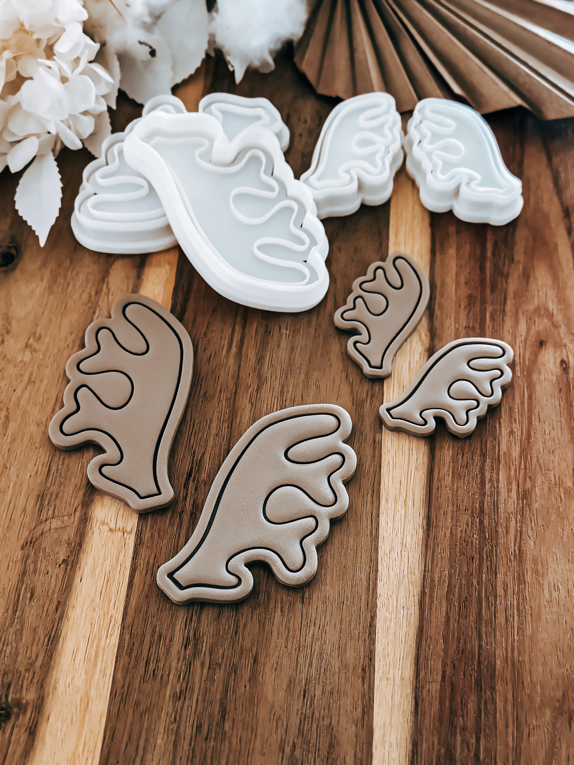 Mini Antlers Set - Cookie Stamp and Cutter - Ideal for Fondant & Sugar Cookies