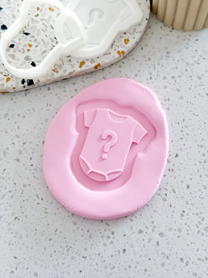 Romper (Question Mark) Stamp & Cutter - Perfect for Fondant & Sugar Cookies
