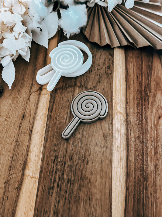 Lollipop (Spiral) - Cookie Stamp and Cutter - Ideal for Fondant & Sugar Cookies