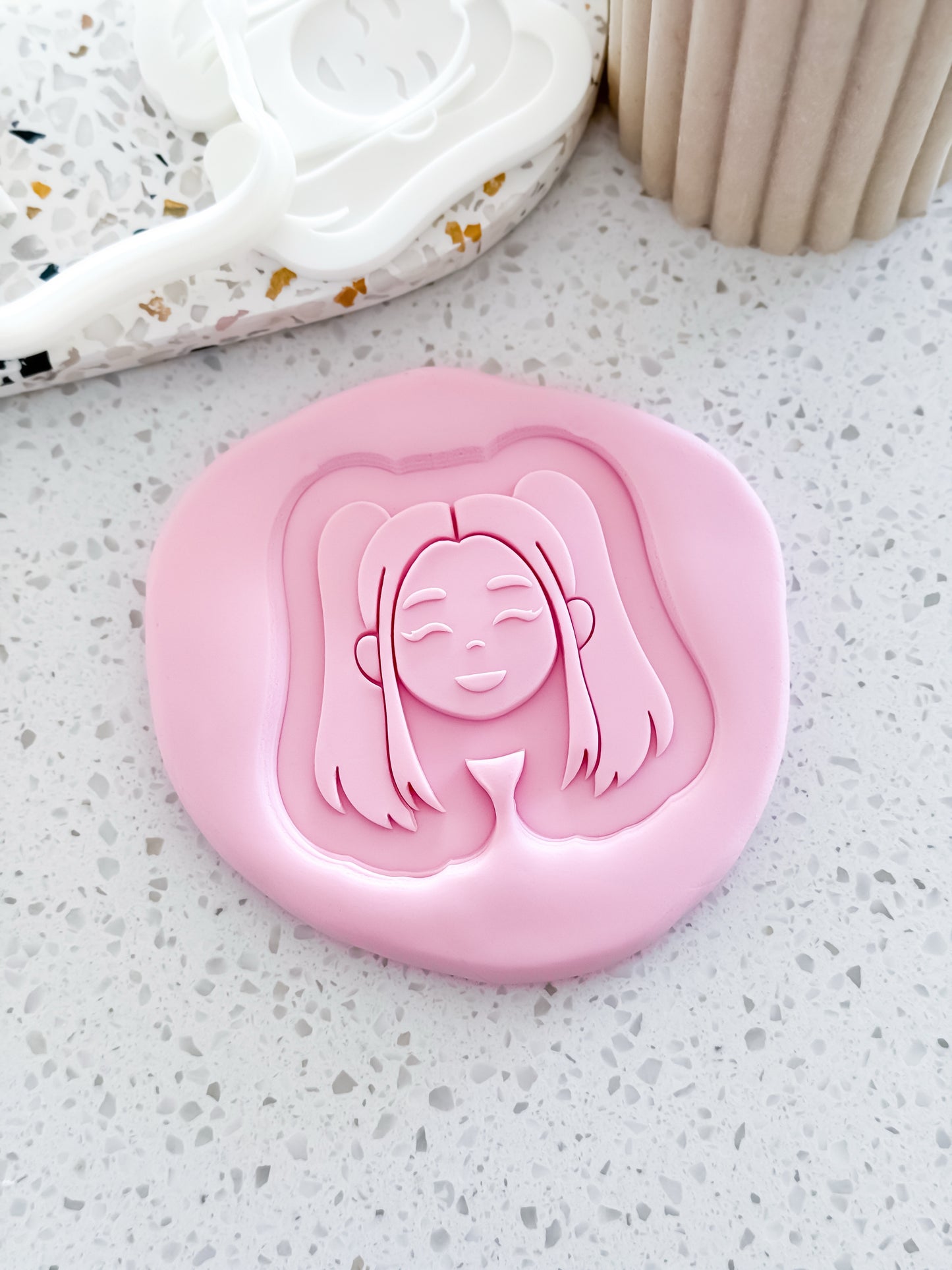 Twin Tails Stamp & Cutter - Perfect for Fondant & Sugar Cookies