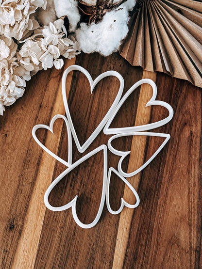 Slim Heart Cookie Cutter – Perfect for Fondant, Sugar Cookies & Baking