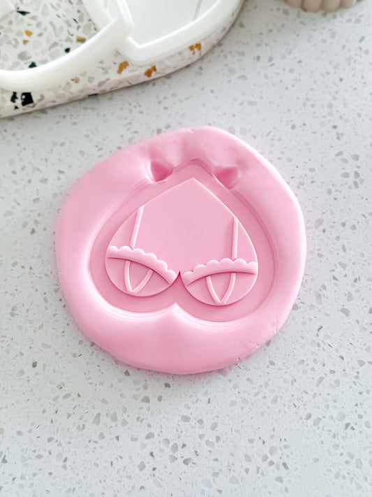 Bra With Stripes Stamp & Cutter - Perfect for Fondant & Sugar Cookies