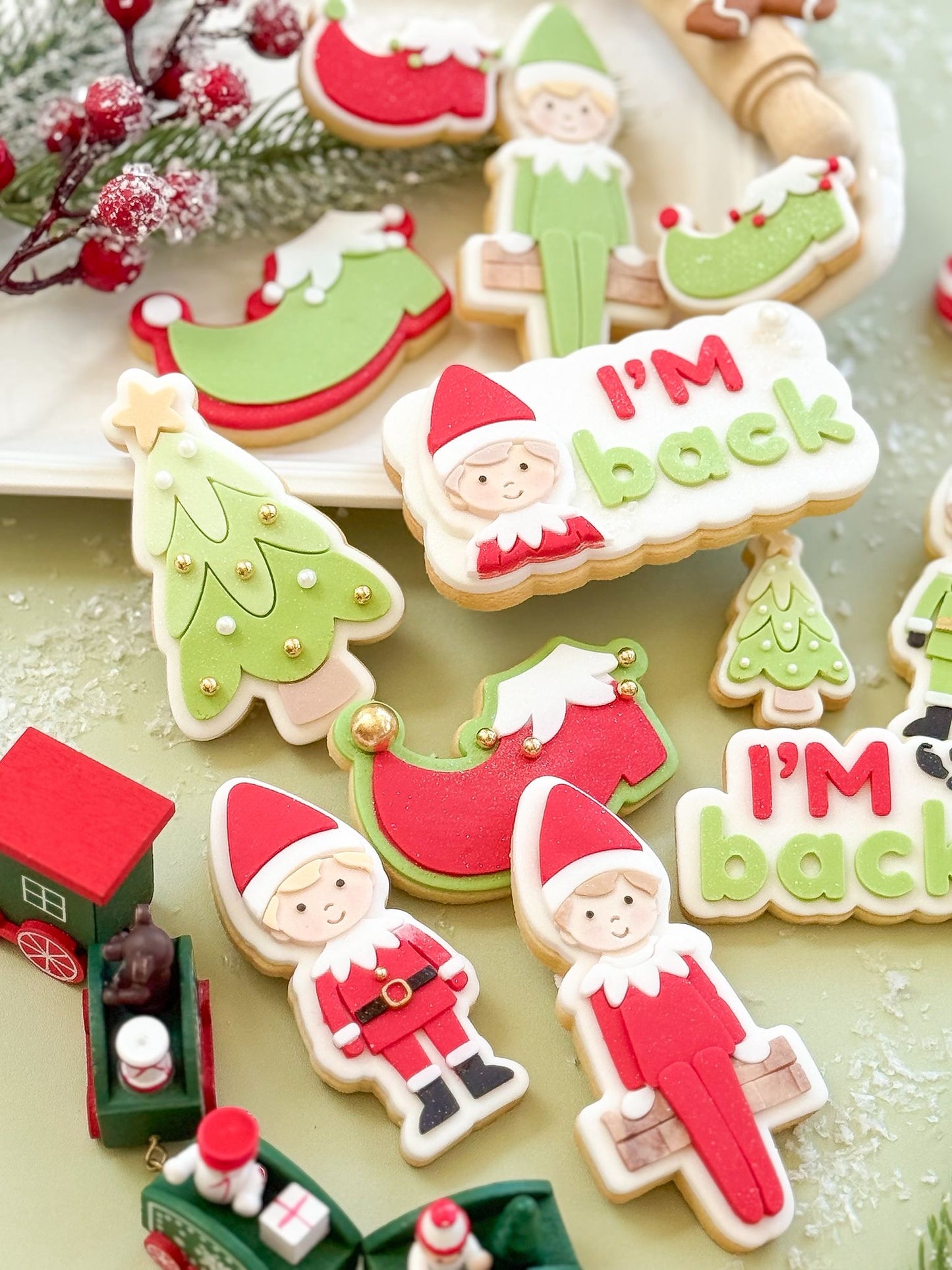 Mini Christmas Tree - Cookie Stamp and Cutter