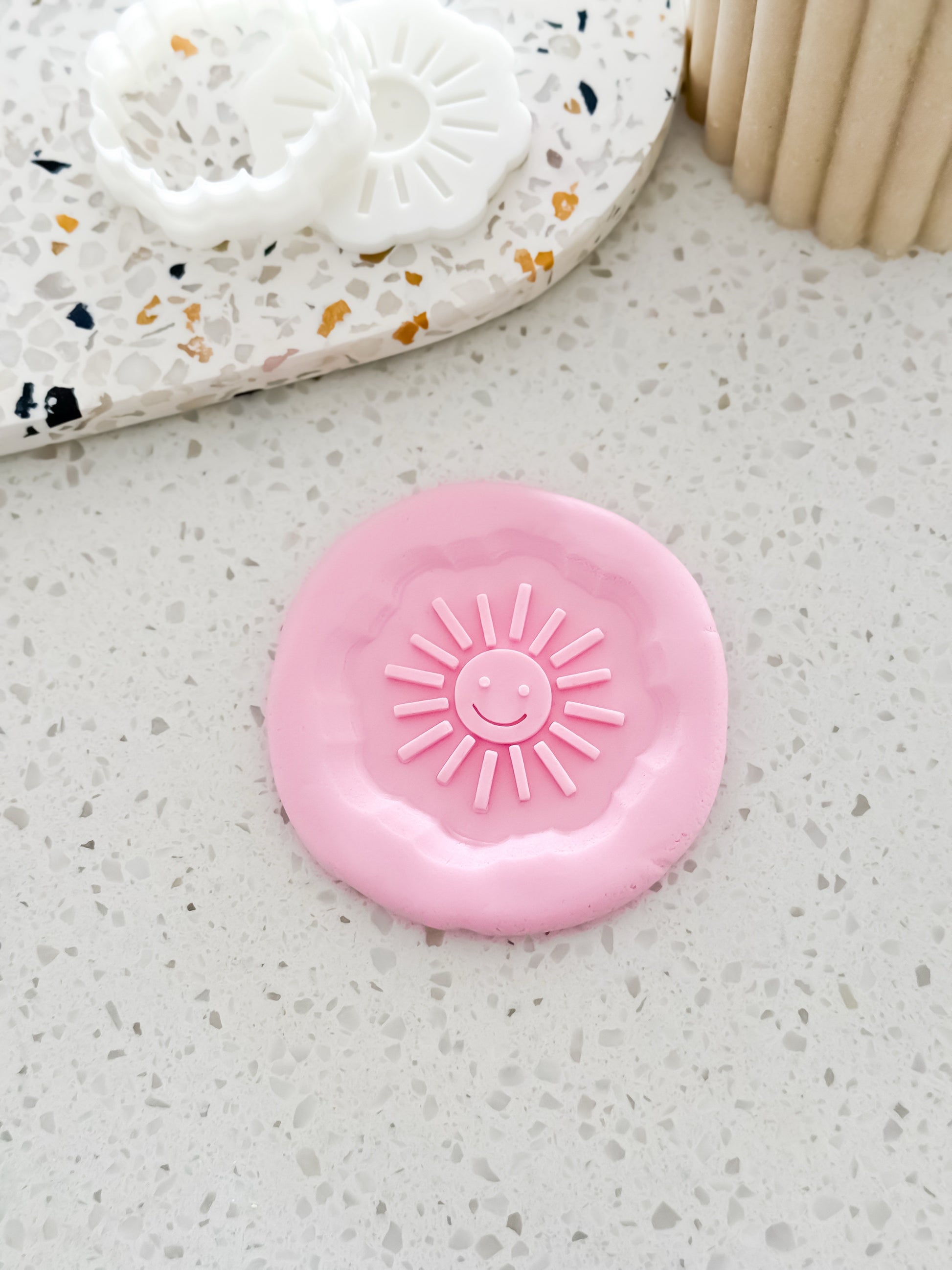 Mini Sun (Caterpillar) Stamp & Cutter - Perfect for Fondant & Sugar Cookies