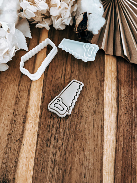 Mini Hand Saw Stamp & Cutter - Perfect for Fondant & Sugar Cookies