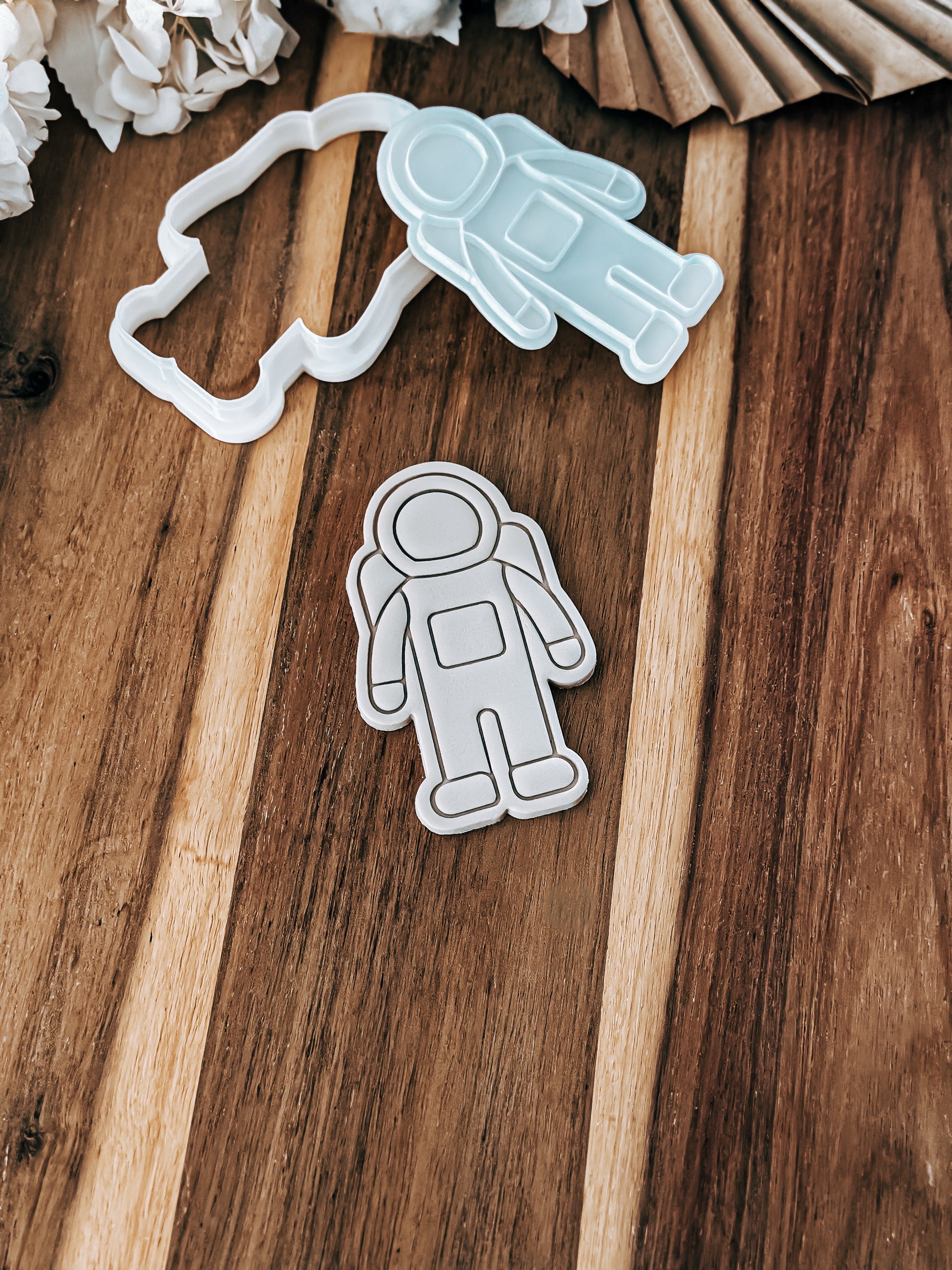 Space Astronaut - Stamp and Cutter - Perfect for Fondant & Sugar Cookies