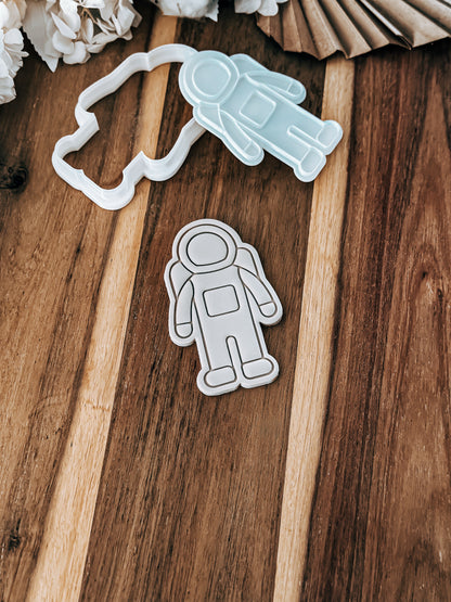 Space Astronaut - Stamp and Cutter - Perfect for Fondant & Sugar Cookies