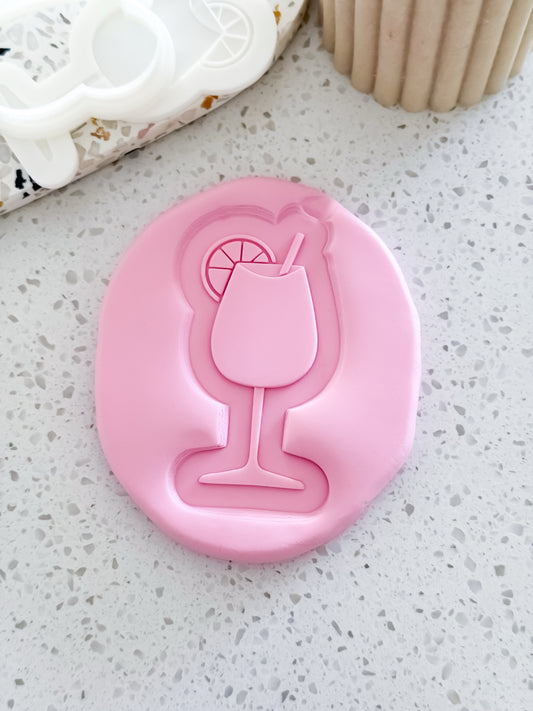 Spritz Glass (Plain) Stamp & Cutter - Perfect for Fondant & Sugar Cookies