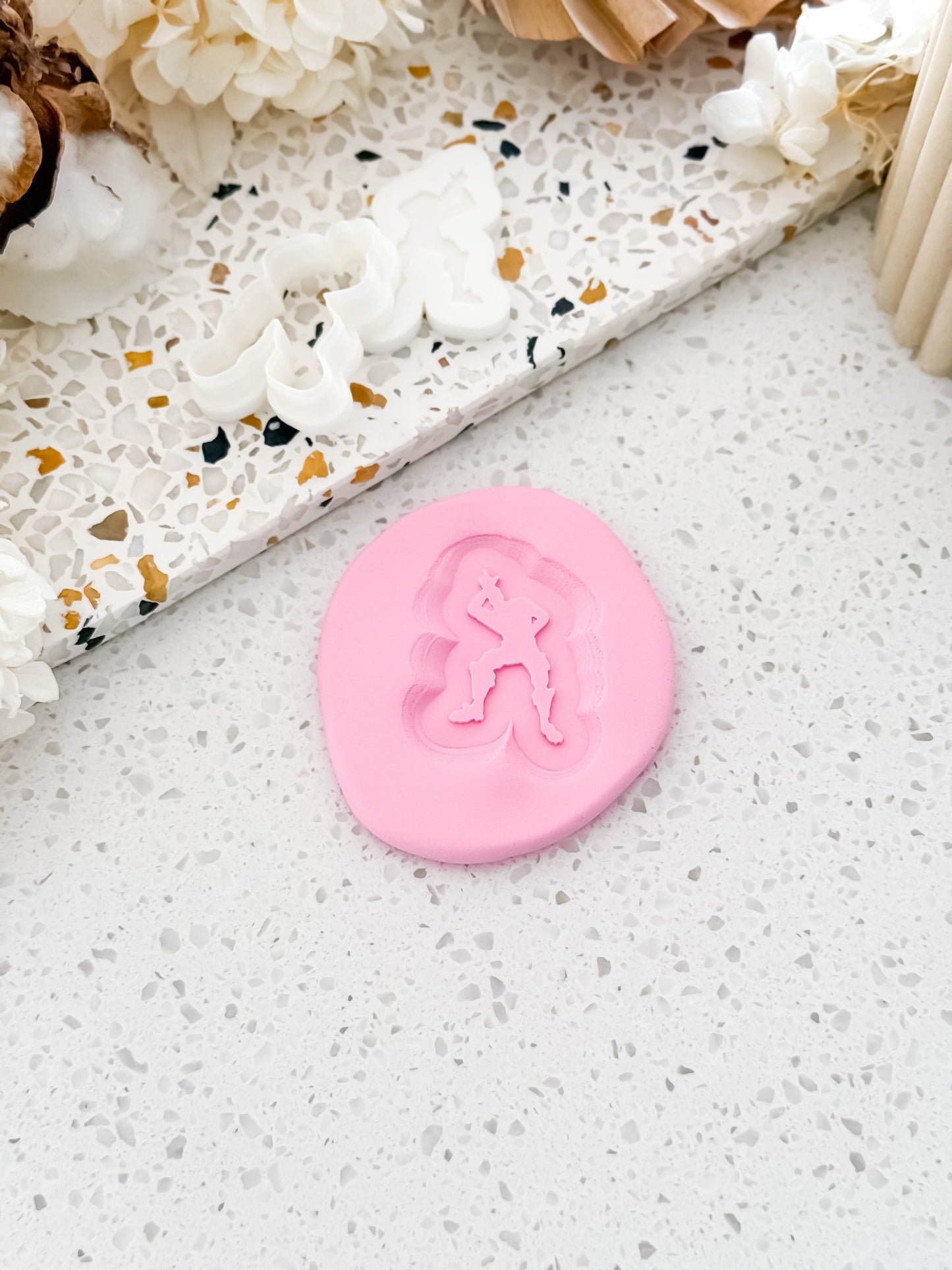 Mini Victory Dance Silhouette Stamp & Cutter - Perfect for Fondant & Sugar Cookies