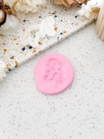 Mini Victory Dance Silhouette Stamp & Cutter - Perfect for Fondant & Sugar Cookies