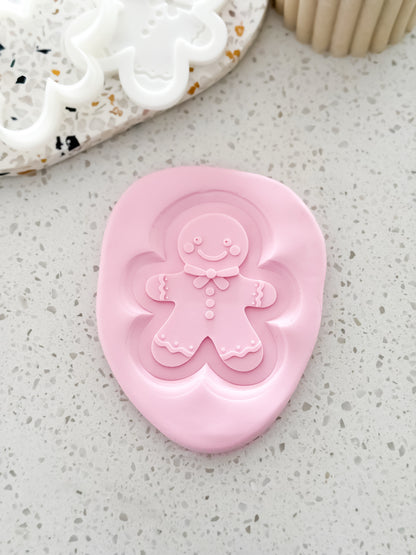 Gingerbread Man Stamp & Cutter - Perfect for Fondant & Sugar Cookies