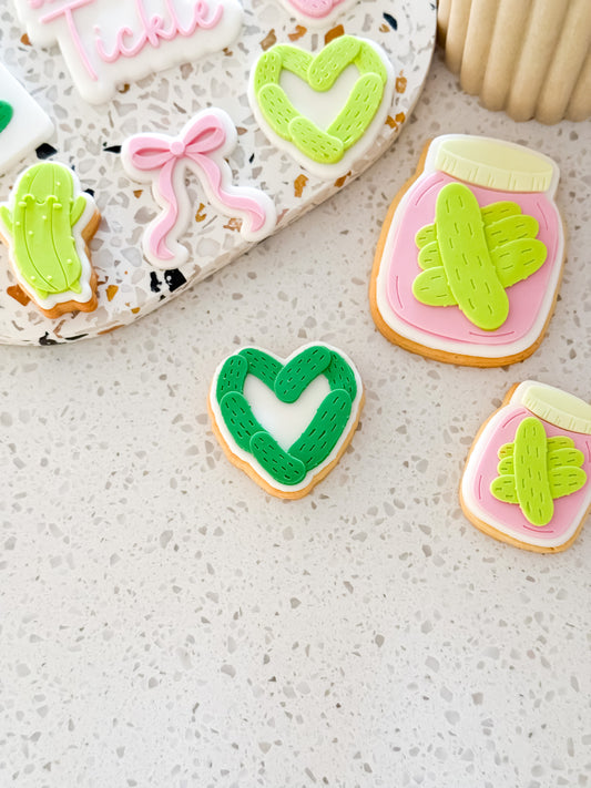 Mini Big Dill Heart - Cookie Stamp & Cutter