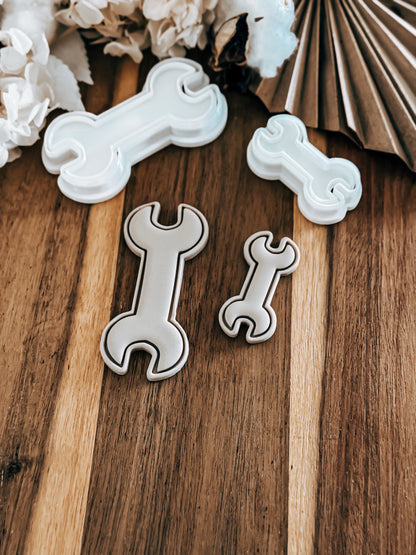 Mini Spanner Stamp & Cutter - Perfect for Fondant & Sugar Cookies
