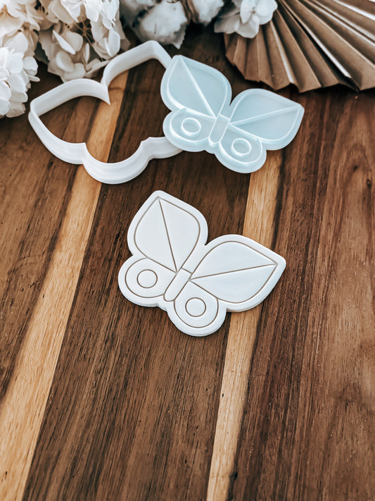Whimsy Butterfly Stamp and Cutter - Perfect for Fondant & Sugar Cookies