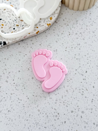 Tiny Toes Stamp & Cutter - Perfect for Fondant & Sugar Cookies