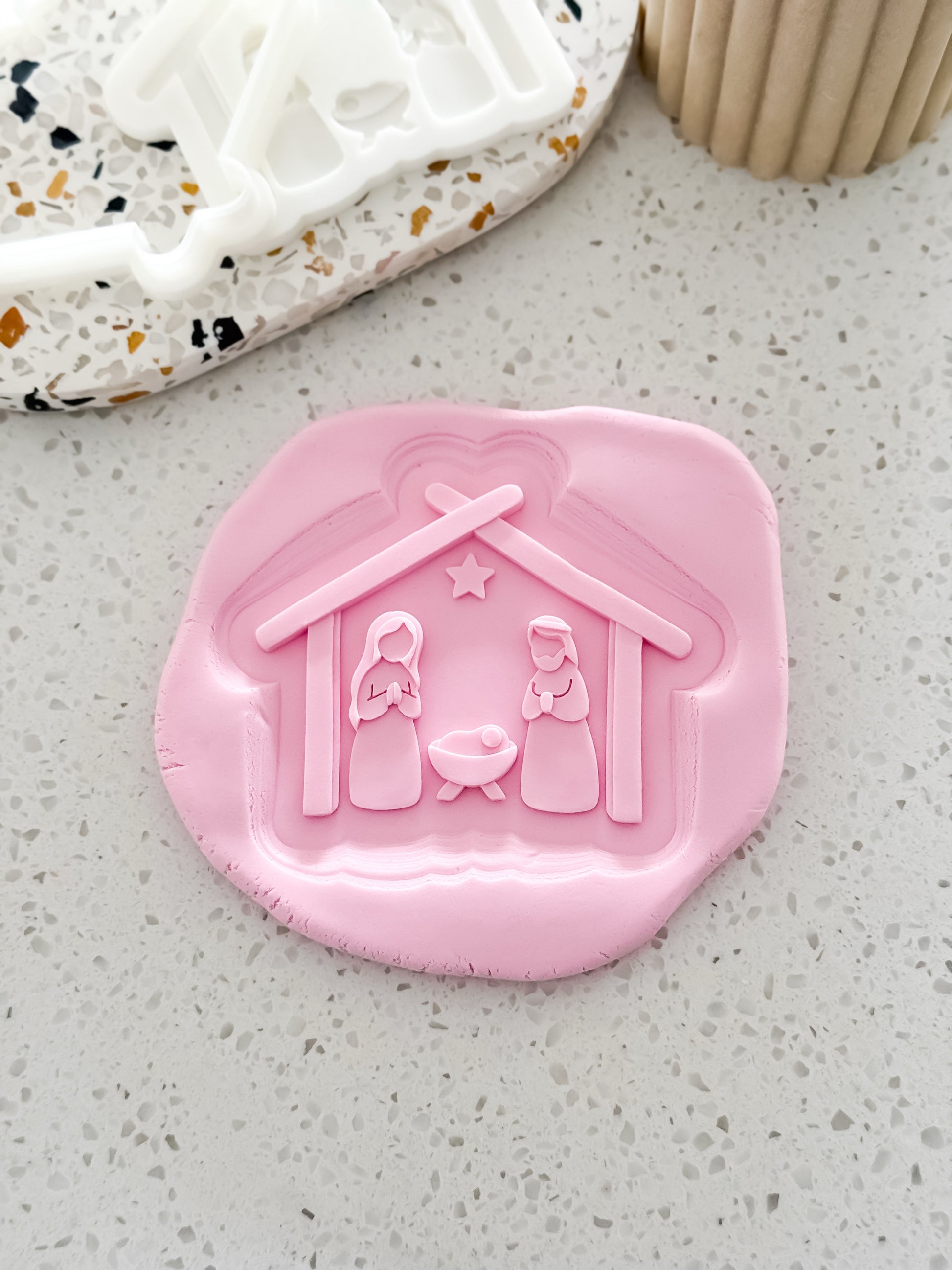 Nativity Scene Stamp & Cutter - Perfect for Fondant & Sugar Cookies