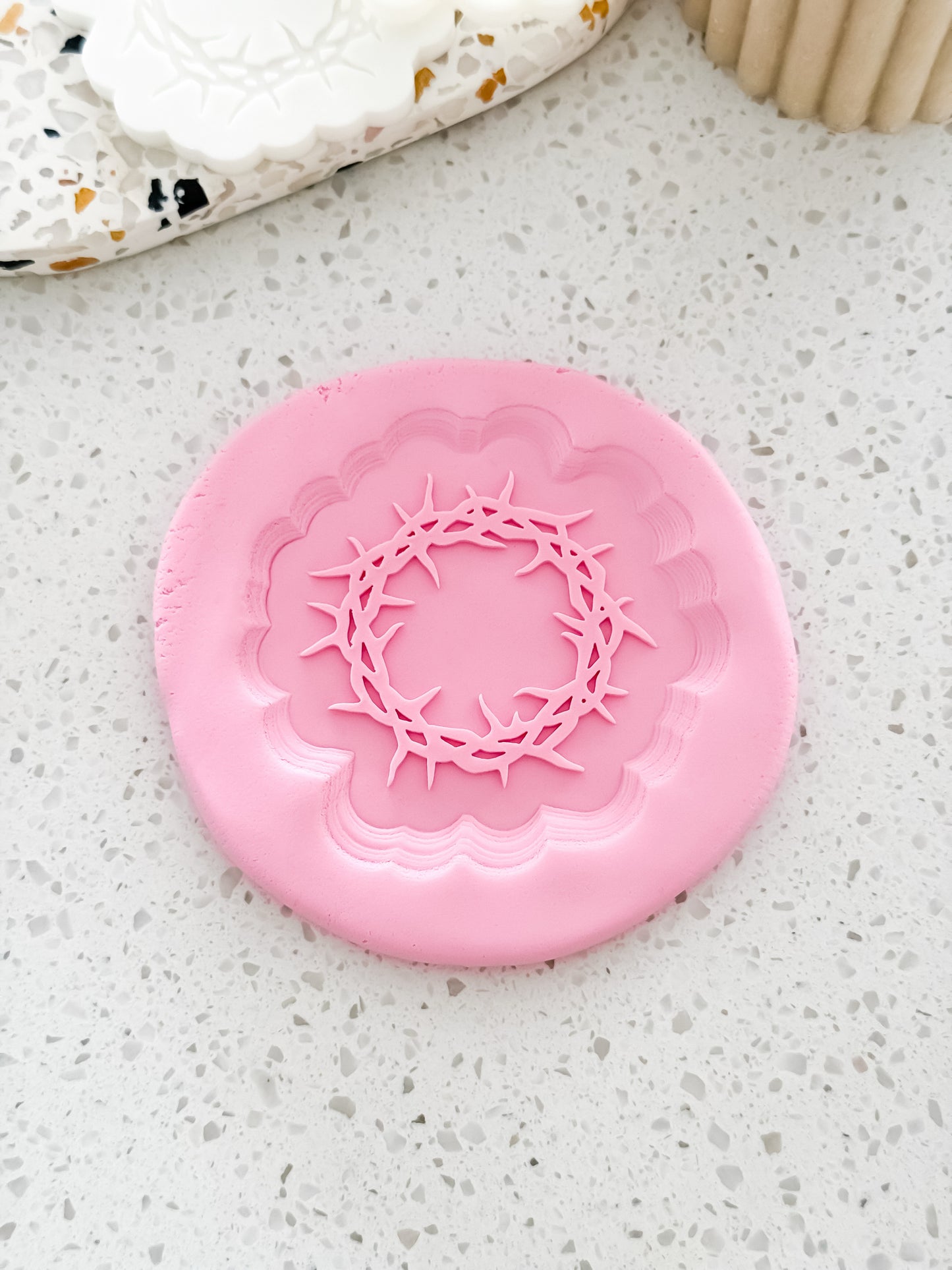 Crown Of Thorns Stamp & Cutter - Perfect for Fondant & Sugar Cookies