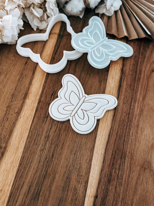 Blossom Butterfly Stamp and Cutter - Perfect for Fondant & Sugar Cookies