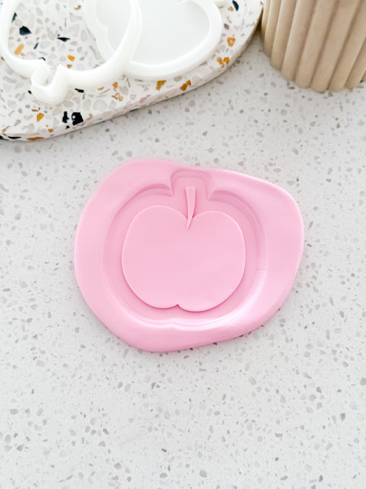 Apple (Caterpillar) Stamp & Cutter - Perfect for Fondant & Sugar Cookies