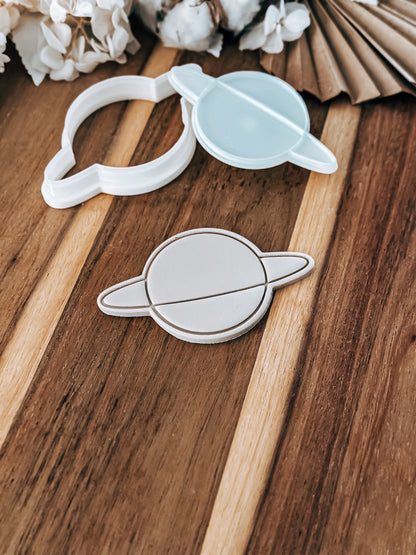 Space Planet - Stamp and Cutter - Perfect for Fondant & Sugar Cookies