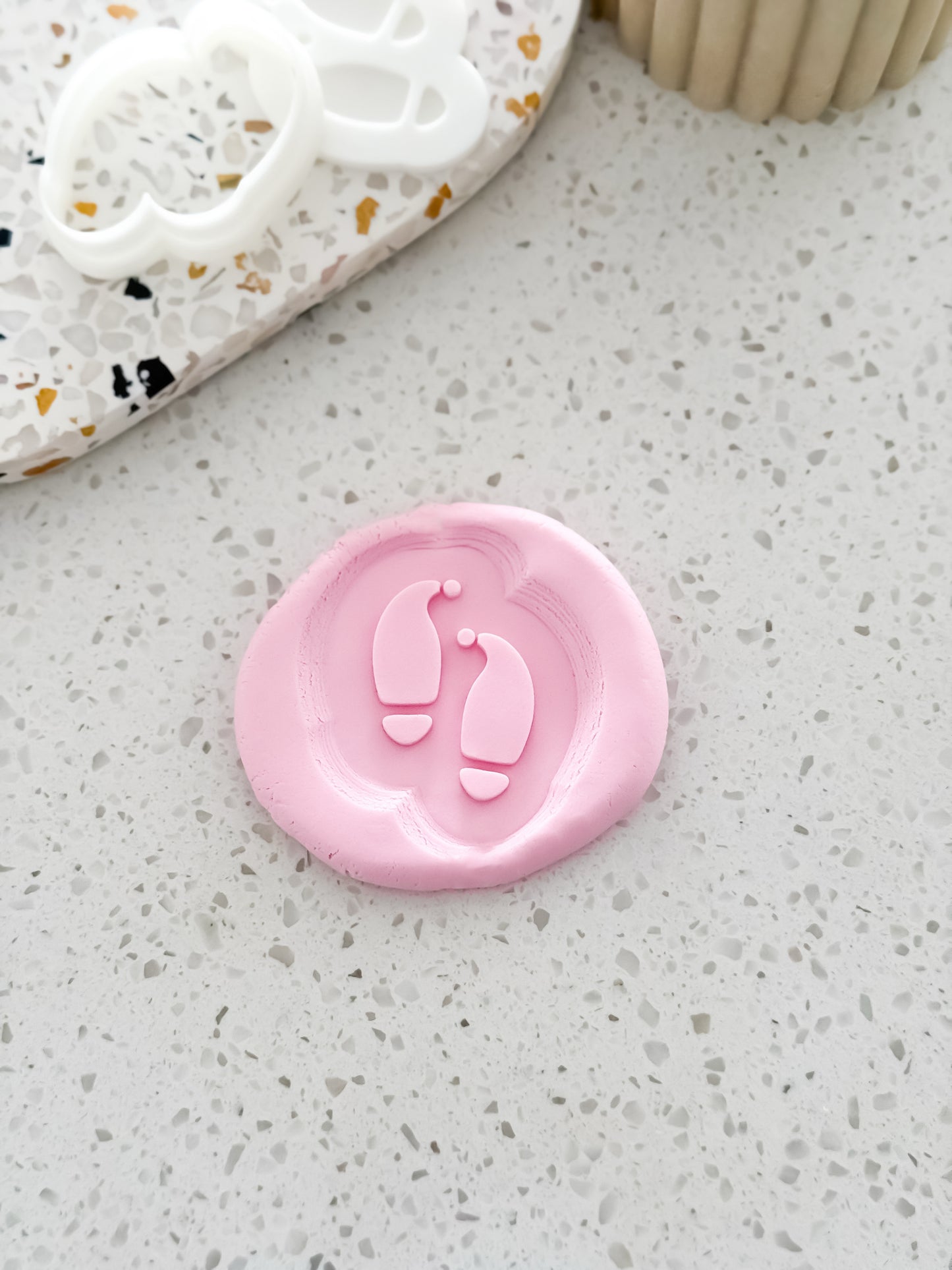 Mini Elf Foot Print Stamp & Cutter - Perfect for Fondant & Sugar Cookies