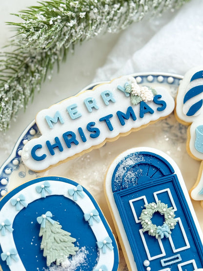 Merry Christmas (Script) - Cookie Stamp and Cutter