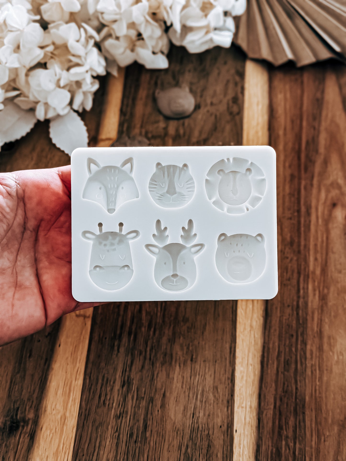 Animal Faces - Silicone Mould - Perfect for Fondant, Chocolate, & Cake Decorating