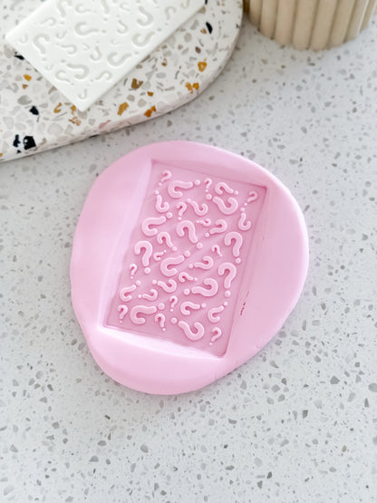 Question Mark Pattern Stamp - Perfect for Fondant & Sugar Cookies