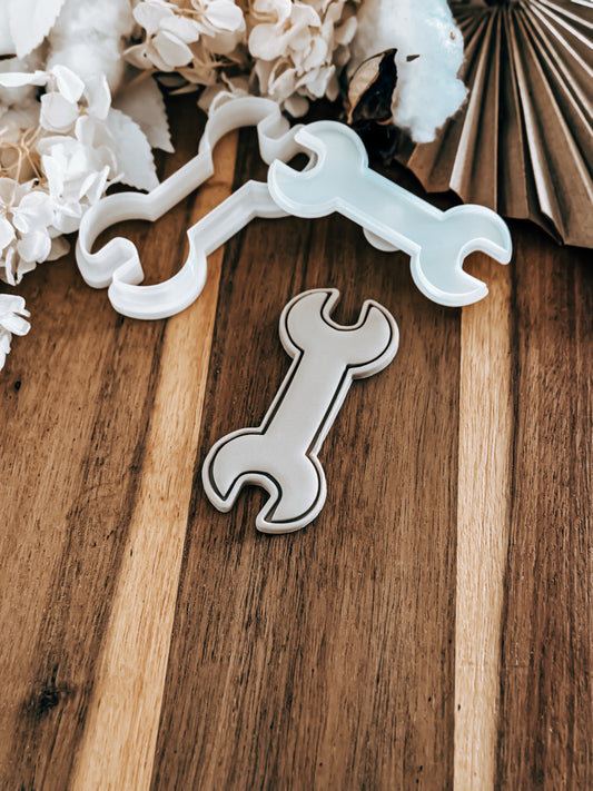 Spanner Stamp & Cutter - Perfect for Fondant & Sugar Cookies