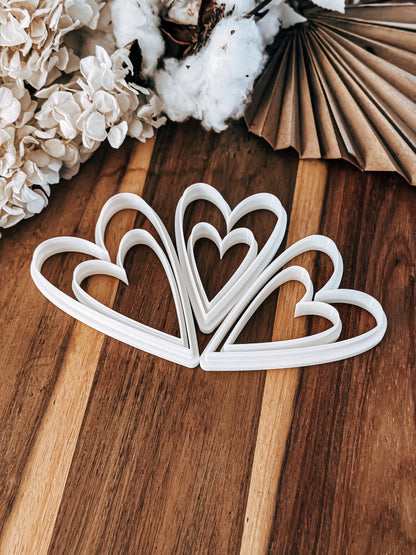 Slim Heart Cookie Cutter – Perfect for Fondant, Sugar Cookies & Baking