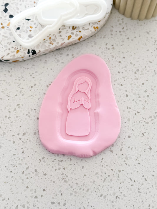Mary (Wooden) Stamp & Cutter - Perfect for Fondant & Sugar Cookies