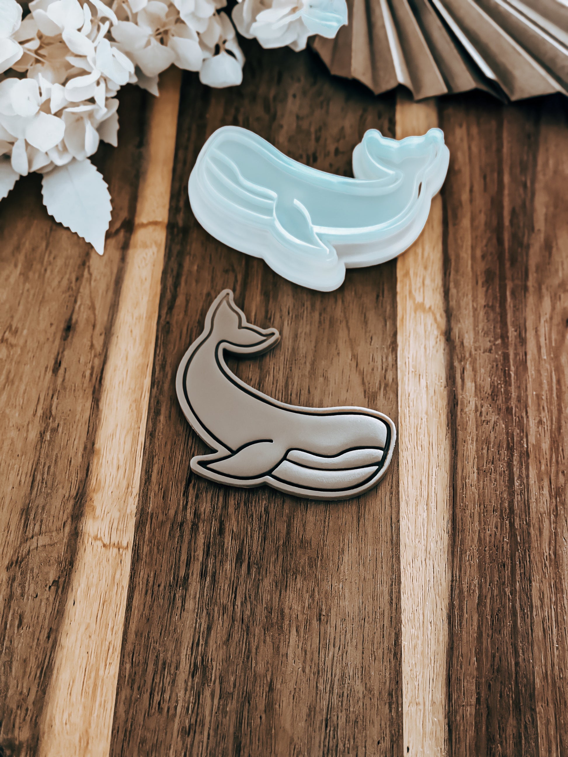 Whale - Cookie Stamp and Cutter - Ideal for Fondant & Sugar Cookies