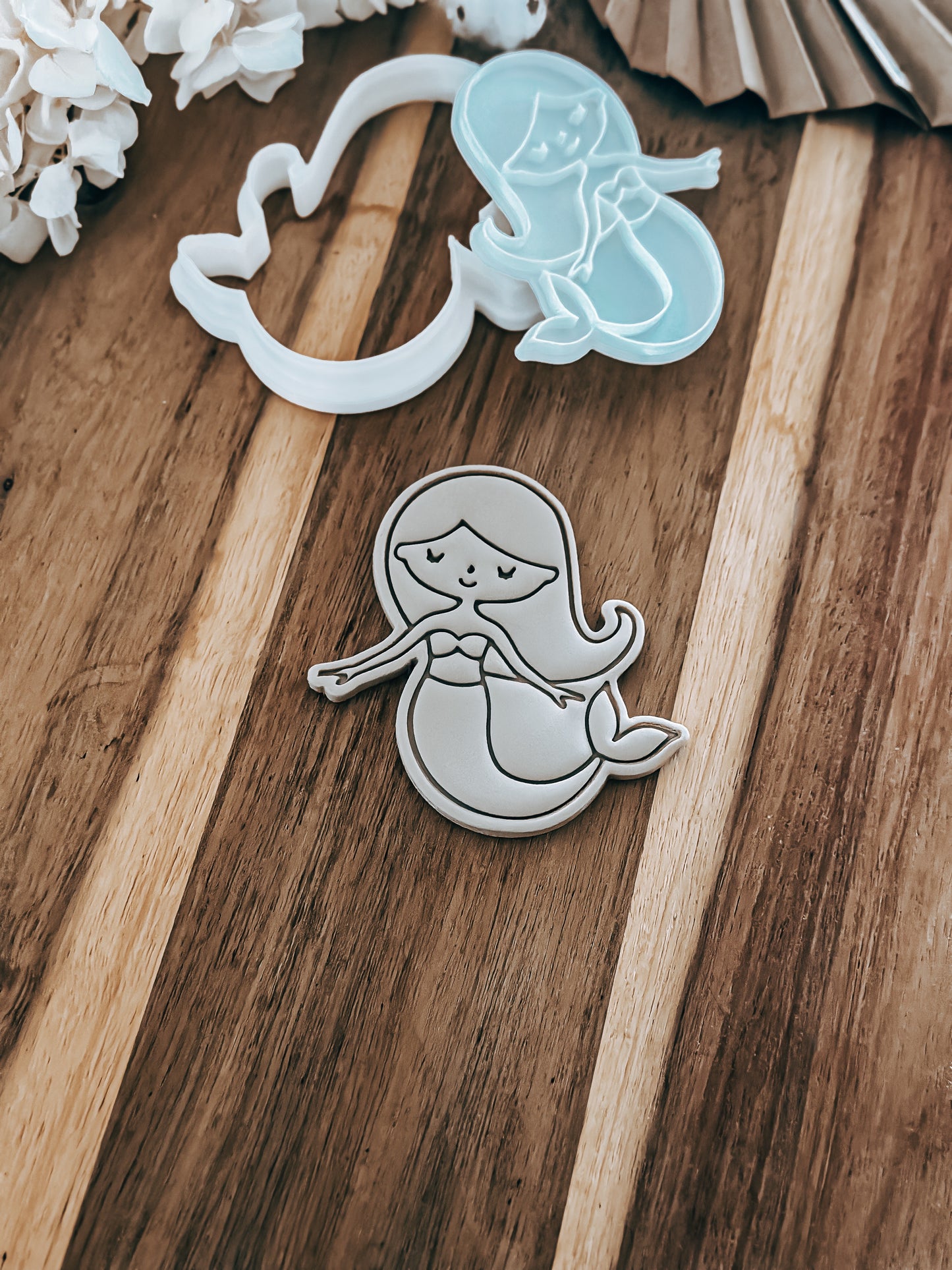 Mermaid - Cookie Stamp and Cutter - Ideal for Fondant & Sugar Cookies