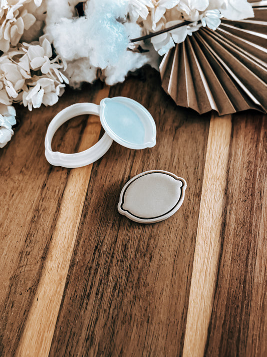 Mini Simple Lemon Stamp & Cutter - Perfect for Fondant & Sugar Cookies