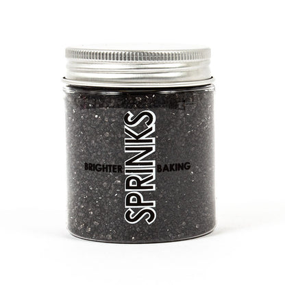 BLACK Sanding Sugar – Edible Sprinkles for Cakes, Cookies & Cupcakes