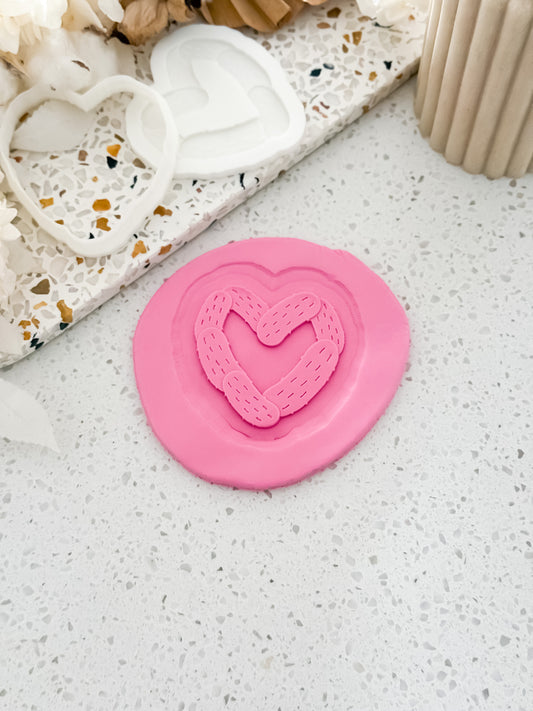Big Dill Heart Stamp & Cutter - Perfect for Fondant & Sugar Cookies