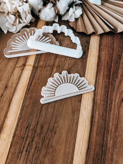 Half Sun 'UP' - Cookie Stamp and Cutter - Fondant & Sugar Cookies