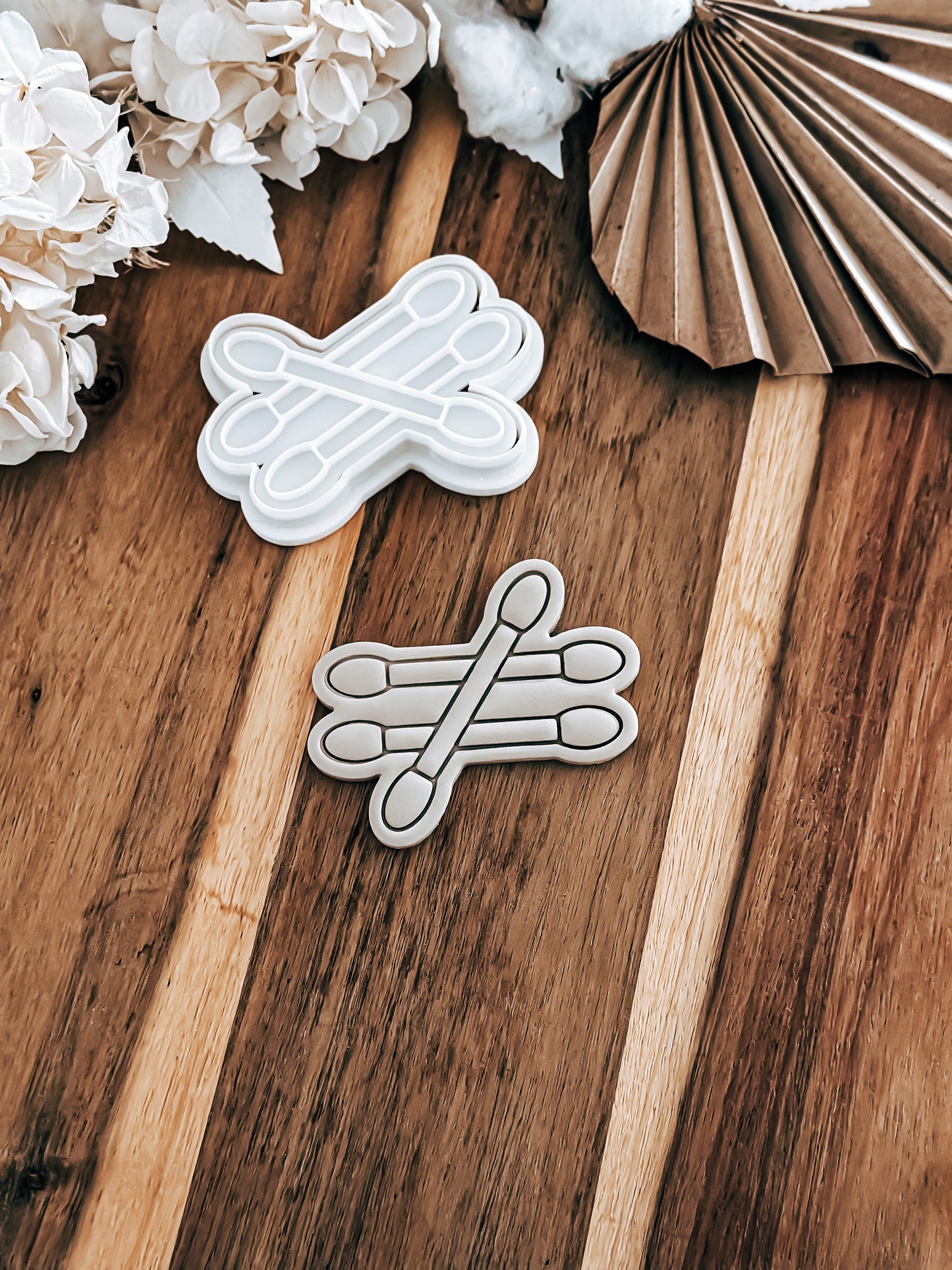 Cotton Tips (Dreamhouse) - Cookie Stamp and Cutter - Fondant & Sugar Cookies