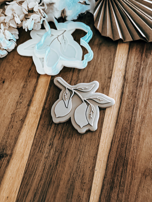 Lemons on Branch Stamp & Cutter - Perfect for Fondant & Sugar Cookies