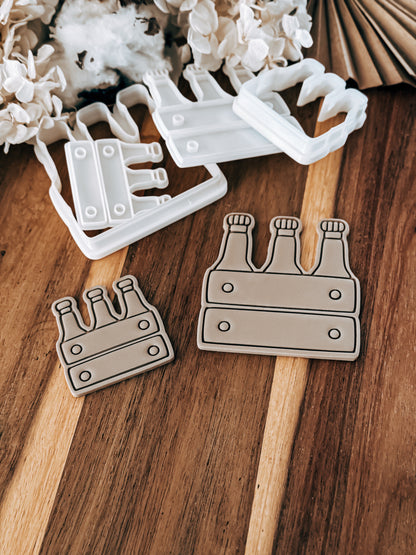 Drink Case Stamp & Cutter - Perfect for Fondant & Sugar Cookies