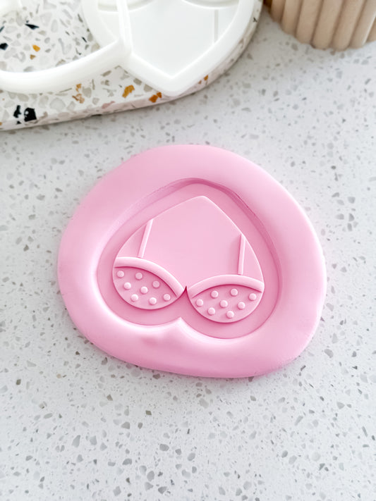 Bra With Dots Stamp & Cutter - Perfect for Fondant & Sugar Cookies