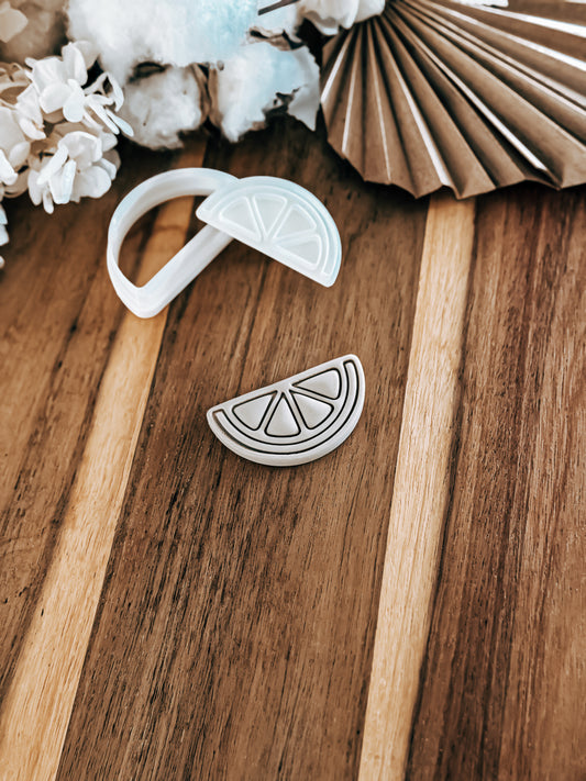 Mini Sliced Lemon (Wedge) Stamp and Cutter - Ideal for Fondant & Sugar Cookies